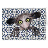 Aye-aye Lemur Note Kaart (Voorkant Horizontaal)