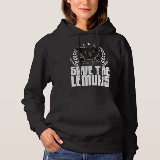 Aye Aye Primates Lemurs Madagascar 11 Hoodie (Voorkant)