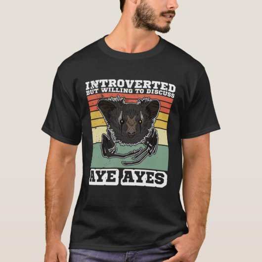 Aye Aye Primates Lemurs Madagascar  9 T-shirt (Voorkant)