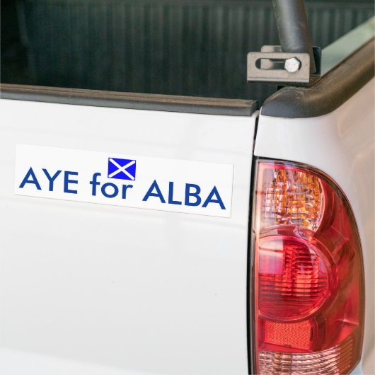 Aye for Alba Scottish Independence Flag Sticker (Op Truck)