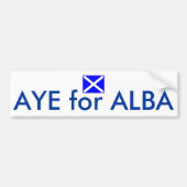Aye for Alba Scottish Independence Flag Sticker (Voorkant)