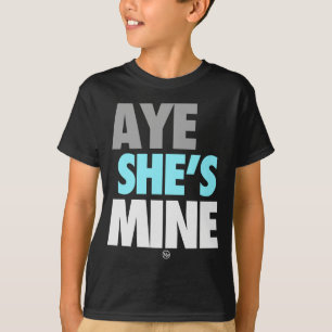 Aye He/she is Mine (Cyaan) T-shirt