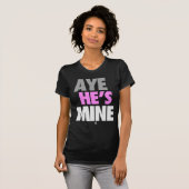 Aye Hes Mine (Paars).png T-shirt (Voorkant volledig)