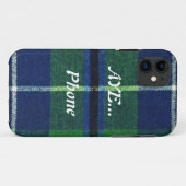 Aye Phone "Scottish Humor" Tartan I-Phone Case (Achterkant (horizontaal))