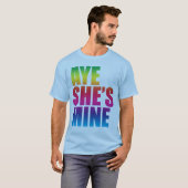 Aye Ze is een grappig T-shirt van Mine GLBT. (Voorkant volledig)