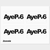 AyePV6-Sticker Rechthoekige Sticker (Vel)