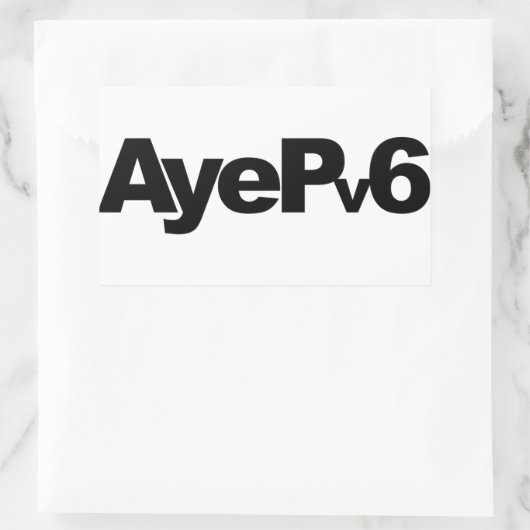 AyePV6-Sticker Rechthoekige Sticker (Tas)