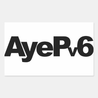 AyePV6-Sticker Rechthoekige Sticker