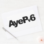 AyePV6-Sticker Rechthoekige Sticker (Envelop)