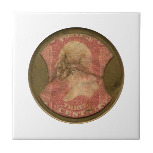 Ayers 3cent Enclosed Postage Tegeltje (Voorkant)