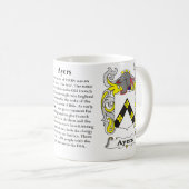 Ayers, oorsprong, betekenis en crest koffiemok (Voorkant rechts)