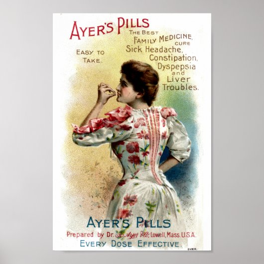 Ayers Pills  Adverteren Poster (Voorkant)