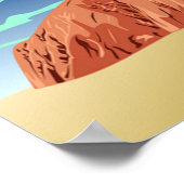 Ayers rock Australia Art Poster (Hoek)