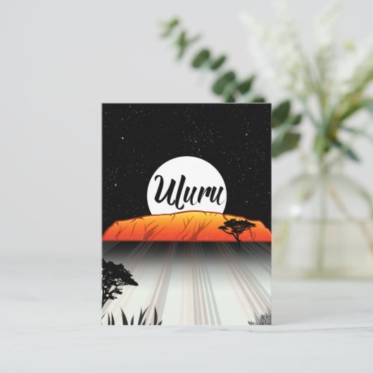 Ayers Rock Australia Briefkaart (Staand voorkant)