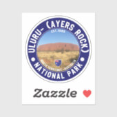 Ayers Rock National Park – Australian Outback Land Sticker (Vel)