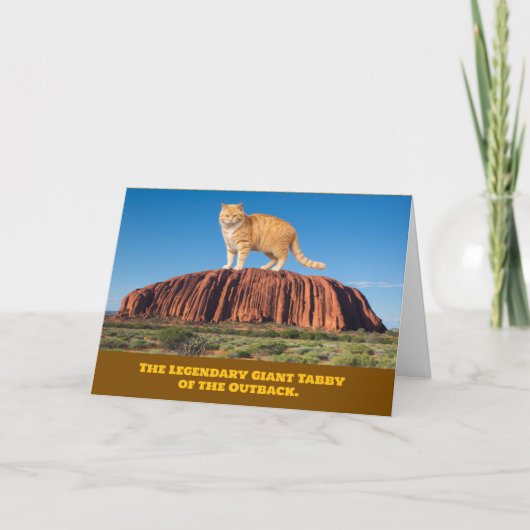 Ayer's Rock Tabby Kaart (Voorkant)