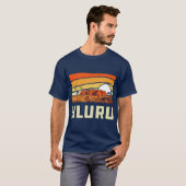 Ayers Rock Uluru Australia Landmark  80s T-shirt (Voorkant volledig)