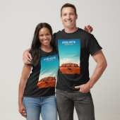 Ayers Rock Uluru Australië Reisposter T-shirt (Unisex)
