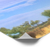 Ayers Rock Uluru in de Outback Australia Poster (Hoek)