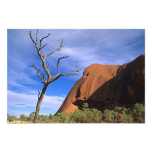 Ayers Rock Uluru in de Outback Australië Foto Afdruk