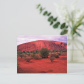 Ayers Rock, Uluru National Park, Australië woestij Briefkaart (Staand voorkant)