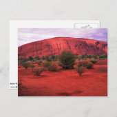 Ayers Rock, Uluru National Park, Australië woestij Briefkaart (Voorkant / Achterkant)