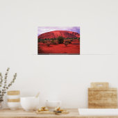 Ayers Rock, Uluru National Park, Australië woestij Poster (Keuken)
