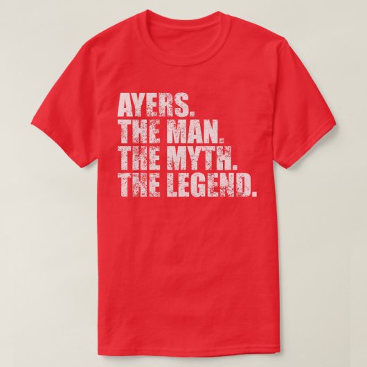 AyersAyers Familienaam Ayers achternaam Ayers Surn T-shirt (Design voorkant)