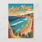 Ayia Napa Cyprus, wit strand Mediterrane geschenke Briefkaart (Voorkant)