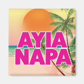 Ayia Napa Holiday poster Magneet (Voorkant)