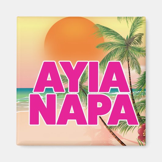 Ayia Napa Holiday poster Magneet (Voorkant)