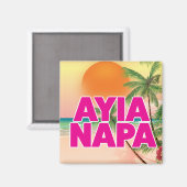 Ayia Napa vakantieposter Magneet (Voorkant / Achterkant)