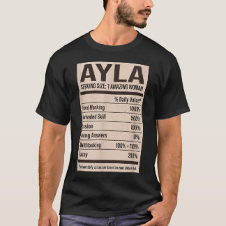 Ayla Nutrition Facts Name Nickname Alias Title Fri T-shirt