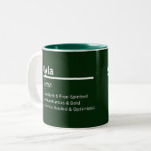 Ayla Personalized Name Coffee Mug Tweekleurige Koffiemok (Voorkant links)