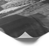 Aylesford Bridge met  barges Poster (Hoek)