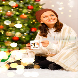Ayline naam – Elegant Letter A Coffee Cup Mok