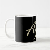 Ayman Name whitegold Tasse Teetasse Kaffeetasse Koffiemok (Links)