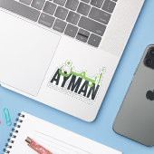 Ayman Sticker (Laptop met iPhone)
