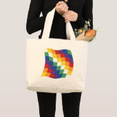 Aymara Vlag Boodschappentas Grote Tote Bag (Voorkant (product))