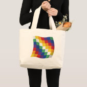 Aymara Vlag Boodschappentas Grote Tote Bag (Voorkant (product))