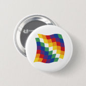 Aymara Vlag Knop Ronde Button 5,7 Cm (Voorkant /achterkant)
