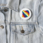 Aymara Vlag Knop Ronde Button 5,7 Cm (In situ)