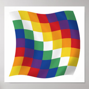 Aymara Vlag Poster Print