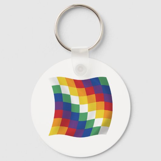 Aymara Vlag Sleutelhanger (Voorkant)