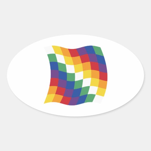 Aymara Vlag Sticker (Voorkant)
