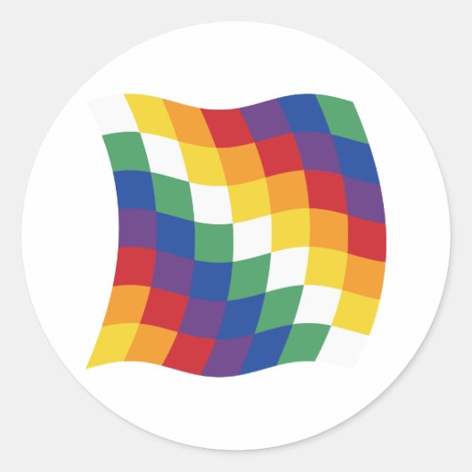 Aymara Vlag Sticker (Voorkant)