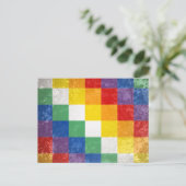 Aymara volksvlag briefkaart (Staand voorkant)