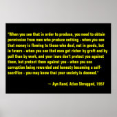 Ayn Rand, Atlas Shrugged Poster (Voorkant)