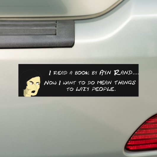 Ayn Rand Bumpersticker (Op auto)