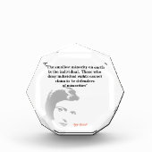 Ayn Rand citeert op de kleinste foto-bloc van mind Fotoblokken (Voorkant)